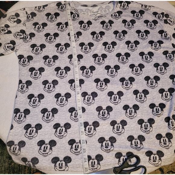 Disney Women 100th Anniversary Soft Mickey Mouse Short Sleeve PJ Top Shirt M NWT - Picture 5 of 9